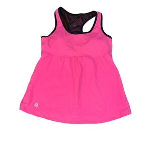 OUTSPOKEN Padded Pink Athletic Tank Top Size Large